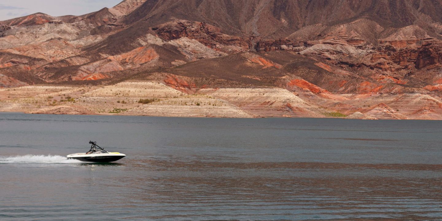 Boat on Lake Mead