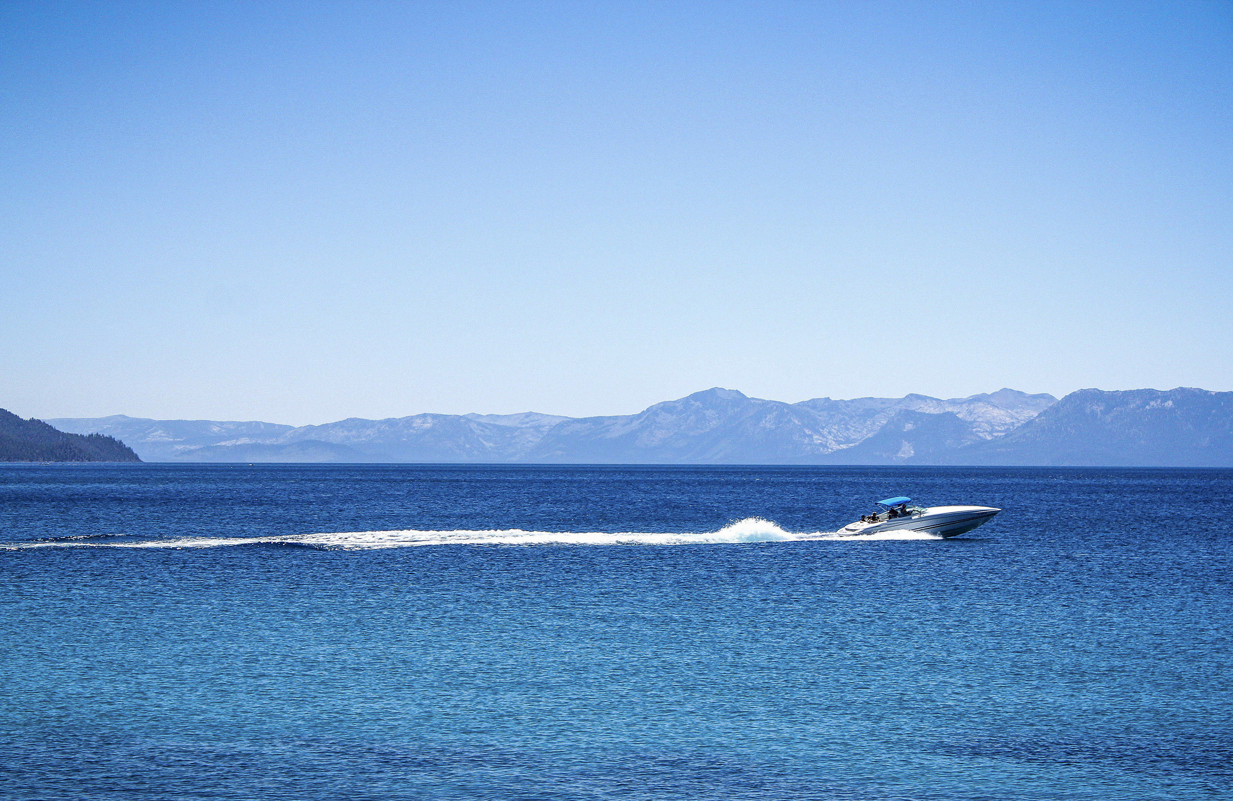 Speedboat on Lake Tahoe
